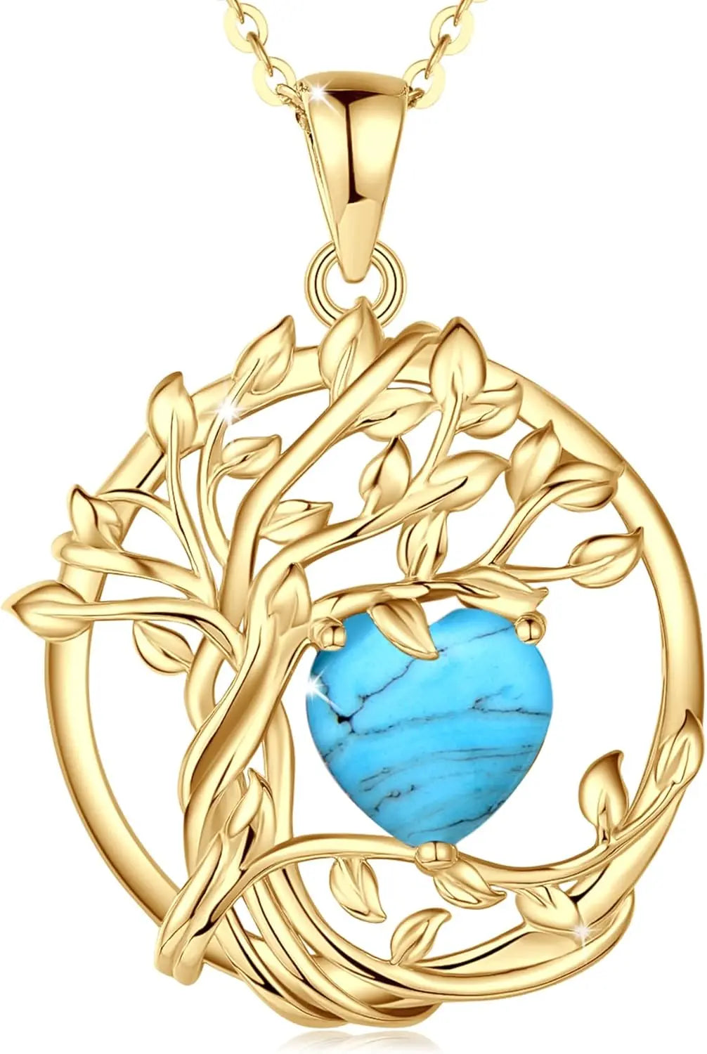 Birthstone Tree of Life Pendant crafted in sterling silver — a meaningful gemstone necklace ideal for gifting to Mom, your wife, or her on birthdays, anniversaries, or Christmas.